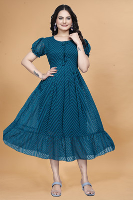 Quena Women Maxi Blue Full Length Dress