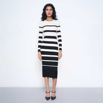 Annabelle by Pantaloons Women A-line Black Midi/Calf Length Dress