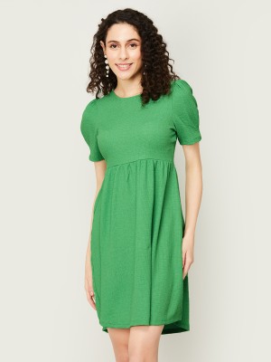 Fame Forever by Lifestyle Women A-line Green Dress