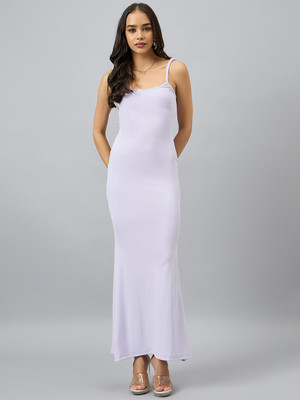 COLOR CAPITAL Women Maxi Purple Full Length Dress