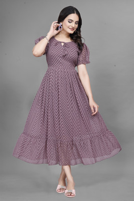 Quena Women Maxi Purple Full Length Dress