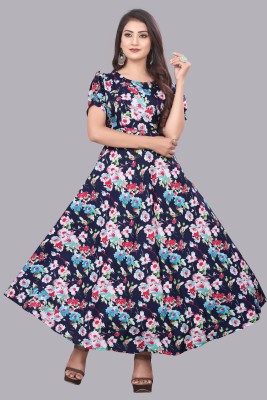 EDISHNAL Women A-line Multicolor Dress