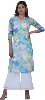 TSM Women A-line Blue Knee Length Dress