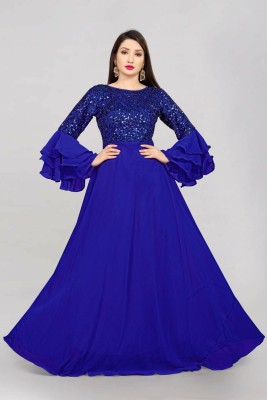 Ghateshvar Anarkali Gown(Blue)