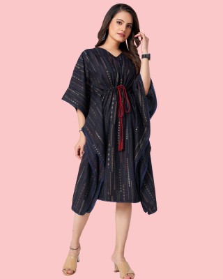 Kotton Maxx Women Kaftan Dark Blue Dress