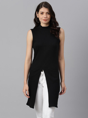 GUTI Women A-line Black Above Knee/Mid Thigh Length Dress