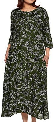 LASTINCH Women A-line Multicolor Dress