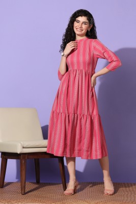 Fashion Dream Women A-line Pink Dress