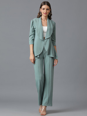 KOTTY 2 Pc Coat Set (Blazer&Pant) Solid Women Suit