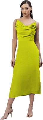 ShreeBalaji Women A-line Green Dress