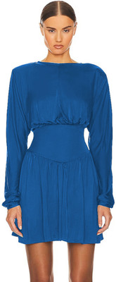 LULU & SKY Women A-line Blue Mini/Short Dress