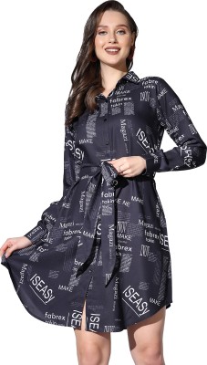 Leriya Fashion Women A-line Black Dress