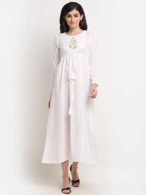 La Zoire Women Maxi White Dress