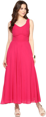 HARPA Women Maxi Pink Full Length Dress
