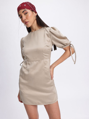 Glitchez Women Sheath Brown Mini/Short Dress