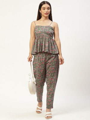 Saanjh Women Ethnic Top Pant Set