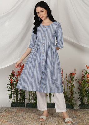 Moda Rapido Women Printed Anarkali Kurta(Multicolor)