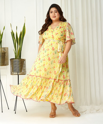 Miss Chase Women Maxi Multicolor Full Length Dress