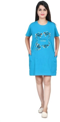 NG Store Women T Shirt Light Blue Dress