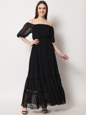 MATINE Women Maxi Black Dress