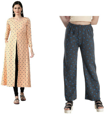 IndiWeaves Women A-line Multicolor Below Knee Dress