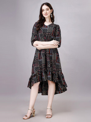 BEELEE TYPS Flared/A-line Gown(Black)