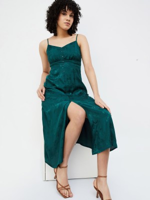 Ginger by Lifestyle Women A-line Green Dress