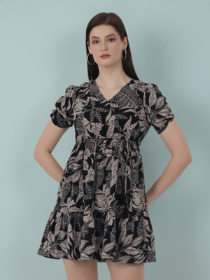 BIRDIE fashion Women A-line Black Mini/Short Dress