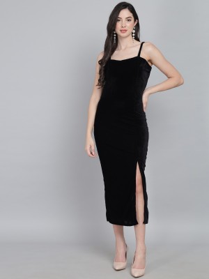Vaararo Women Bodycon Black Dress