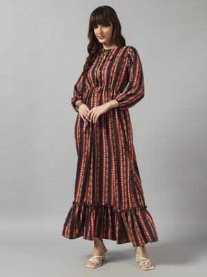 Raiyani Fashion Anarkali Gown(Multicolor)