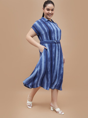 Nexus by Lifestyle Women Maxi Blue Midi/Calf Length Dress