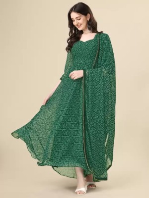 Archi Enterprise Women A-line Green Dress