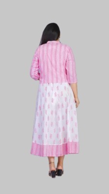 AJ FASHION HUB Women Maxi Pink Dress