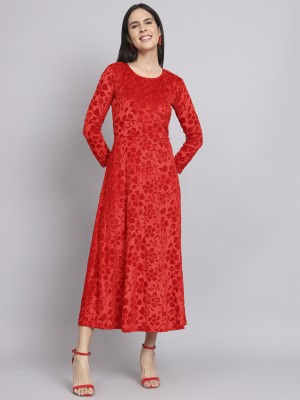 Kalki Fashion Women Fit and Flare Red Dress