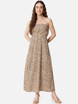 OTIRA Women Tube Multicolor Midi/Calf Length Dress