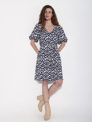 VERO MODA Women A-line Blue Knee Length Dress