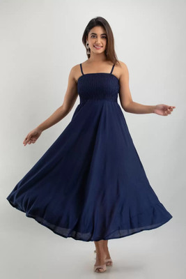 HIMCARE Flared/A-line Gown(Dark Blue)
