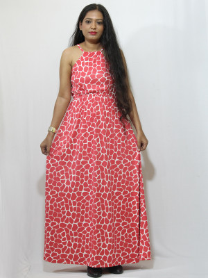 Finian Women Fit and Flare Multicolor Maxi/Full Length Dress