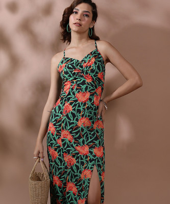 Tokyo Talkies Women Bodycon Multicolor Knee Length Dress