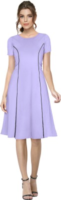 MOXA CREATION Women A-line Purple Dress