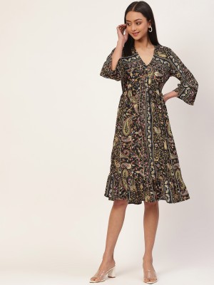 Rue Collection Women A-line Multicolor Dress