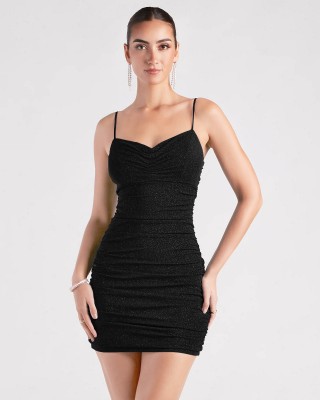 ADDYVERO Women Bodycon Black Dress