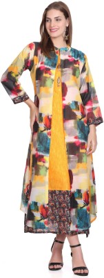 Elthia Women Fit and Flare Multicolor Dress