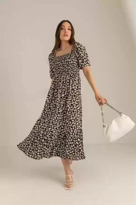sadia dressas Women Maxi Grey Midi/Calf Length Dress