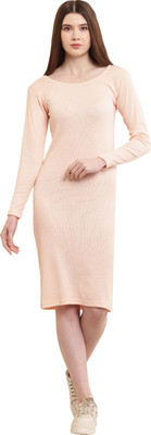 Shyammc Women Bodycon Pink Knee Length Dress