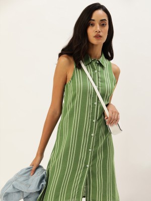 Kook N Keech Women Shirt Green Dress