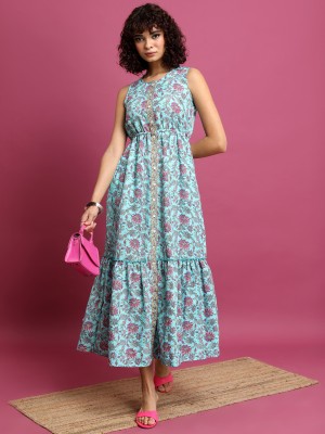 Vishudh Women Maxi Multicolor Dress