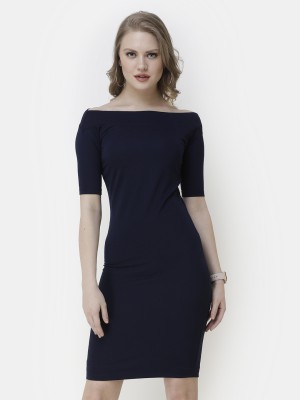 Cation Women Bodycon Dark Blue Dress