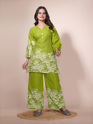 SHIVAY FASHION Women Ethnic Dress Green Knee Length Dress