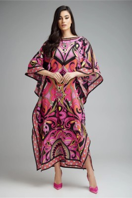 Navvi Women Kaftan Pink Dress